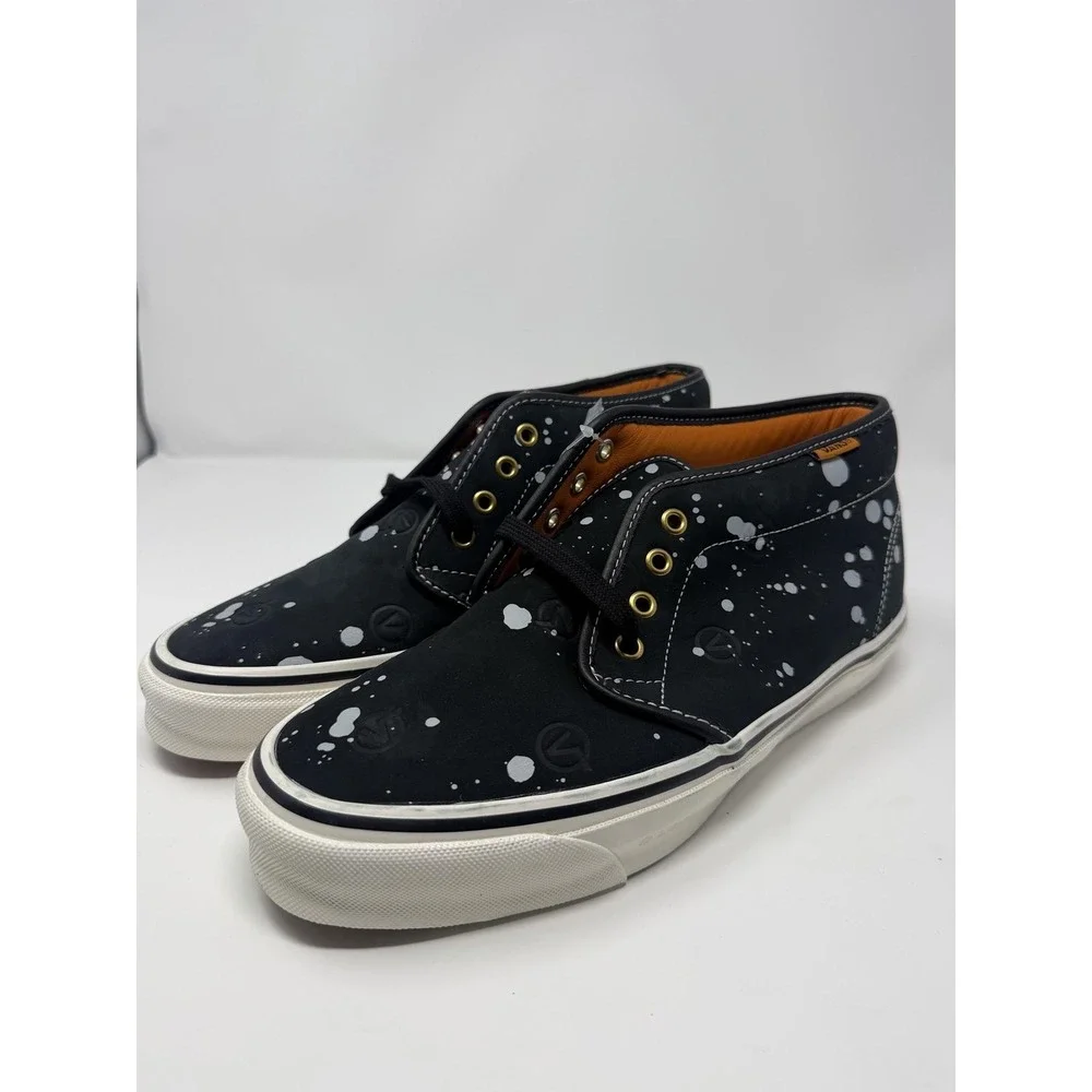 Vans OG Chukka Boot LX Shoes Mens Size 10 Black Splatter LQQK Studio Sneakers